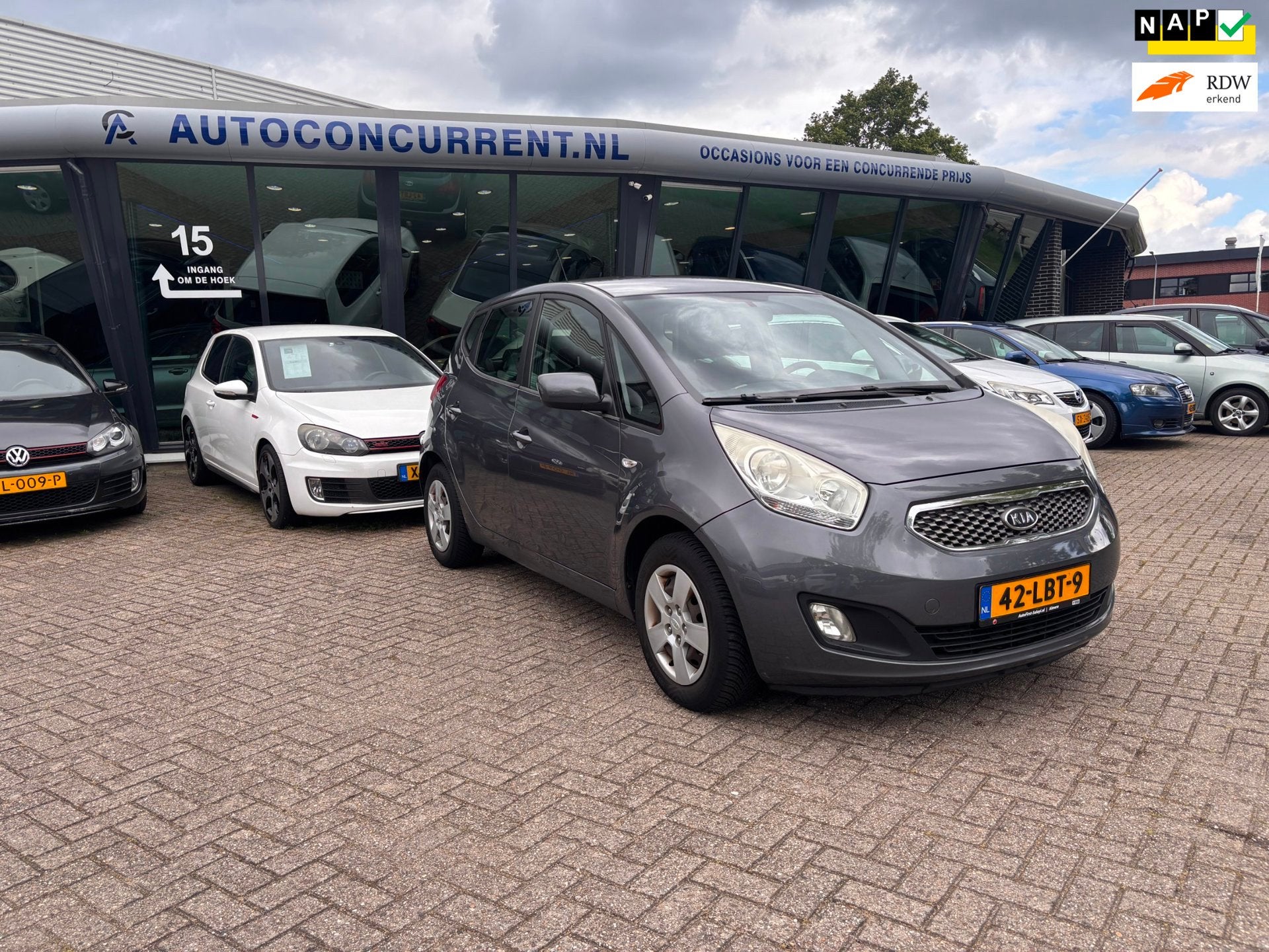 Kia Venga 1.6 CVVT X-tra, Airco, PDC, Nieuwe APK Inruil moge, Auto's, Kia, Voorwielaandrijving, Euro 5, 125 pk, Gebruikt