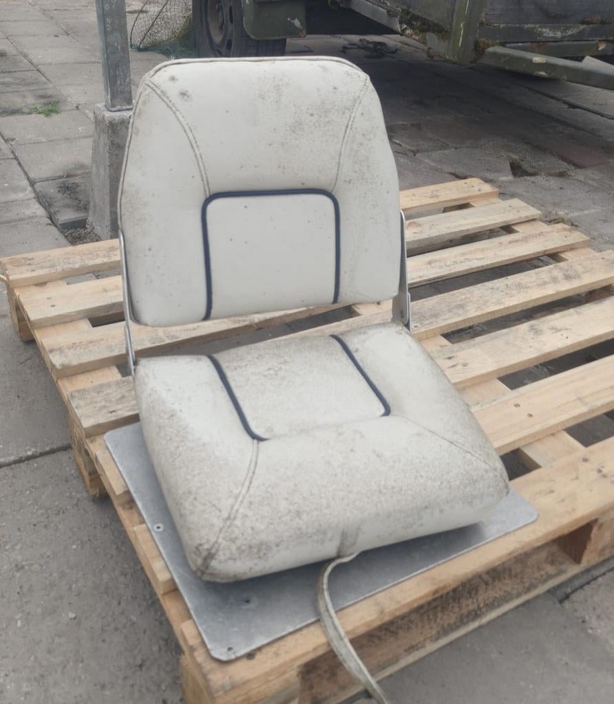 Bootstoel / Klapstoel voor boot, Watersport en Boten, Ophalen, Gebruikt, Interieur en Kussens