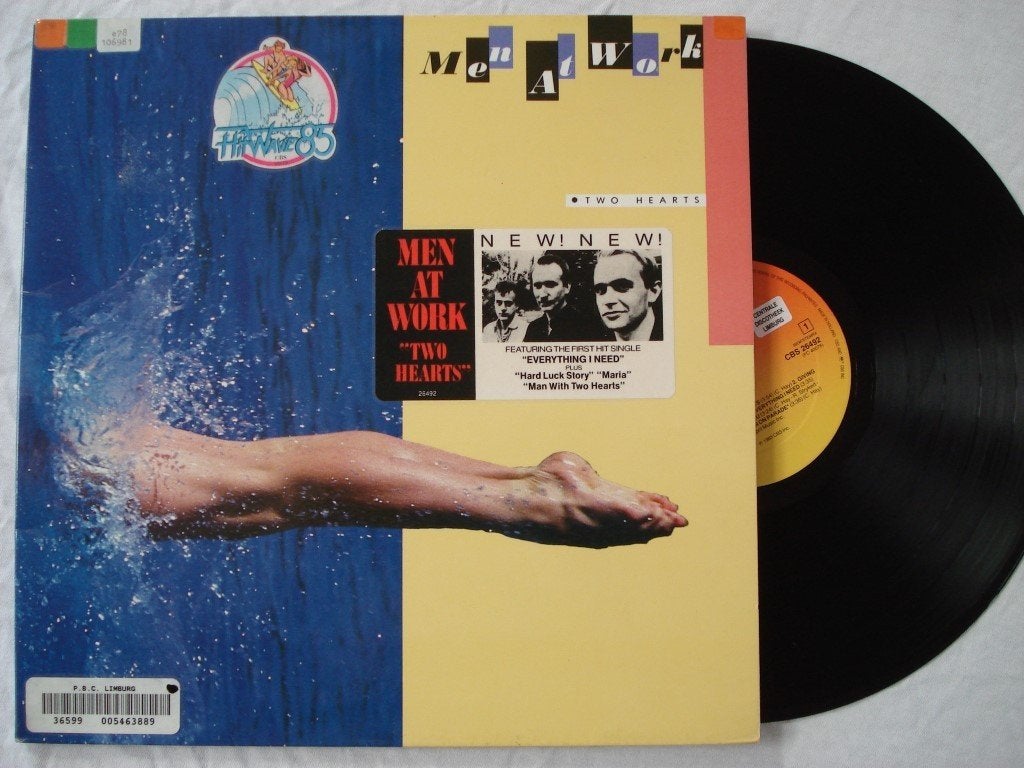 Men at Work - Two hearts, LP, Gebruikt, Ophalen of Verzenden, Gatefold hoes