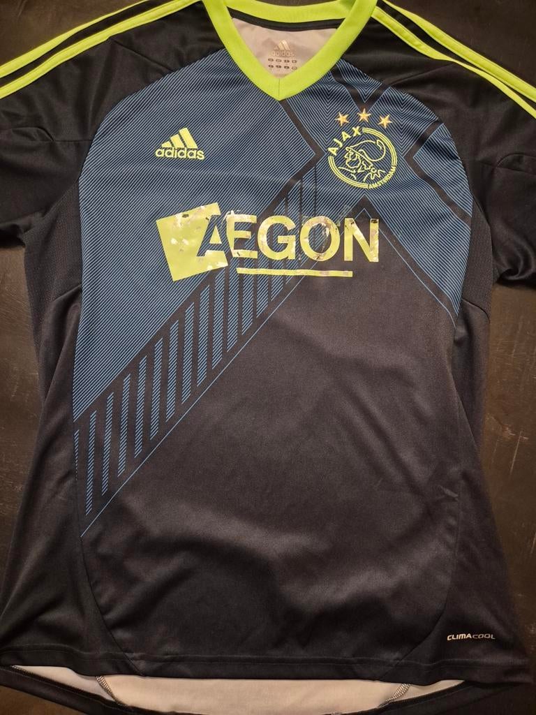 Ajax Thuisshirt 2011/2012 Maat M - Gedragen, Maat 48/50 (M), Zwart, Ophalen of Verzenden, Adidas