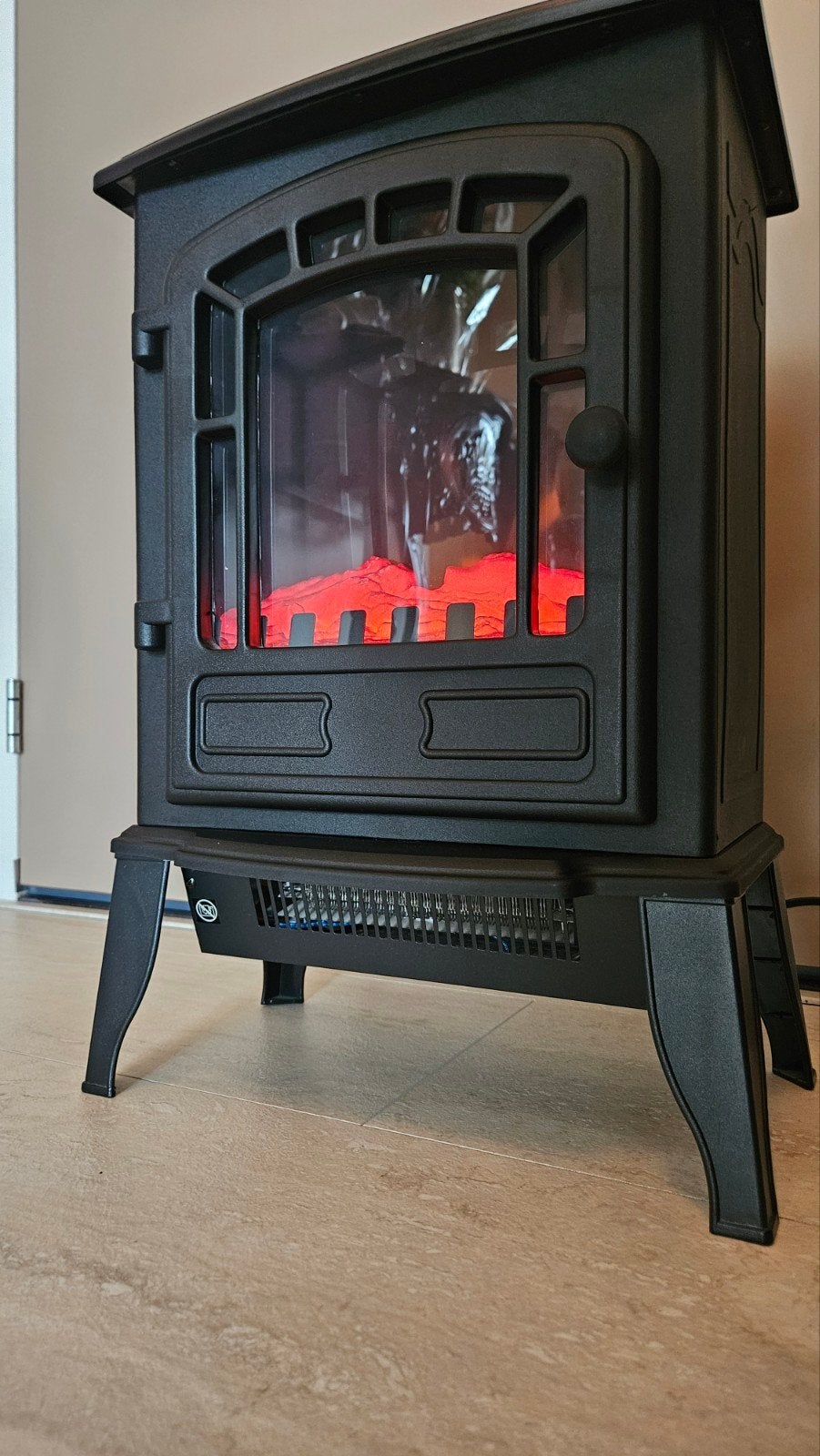 Sfeerhaard elektrisch geeft warmte met vlam effect, Ophalen, Zo goed als nieuw, Vrijstaande haard, Elektrische haard