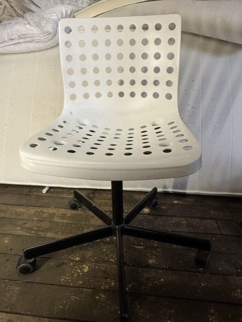 Bureaustoel IKEA wit, Ophalen, Gebruikt, Wit, Bureaustoel