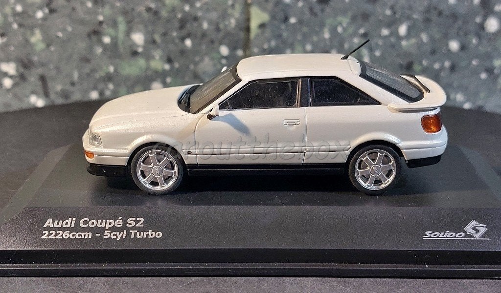 Audi Coupe S2 1992 wit 1/43 Solido Sol085, Verzenden, Nieuw, Auto, Solido