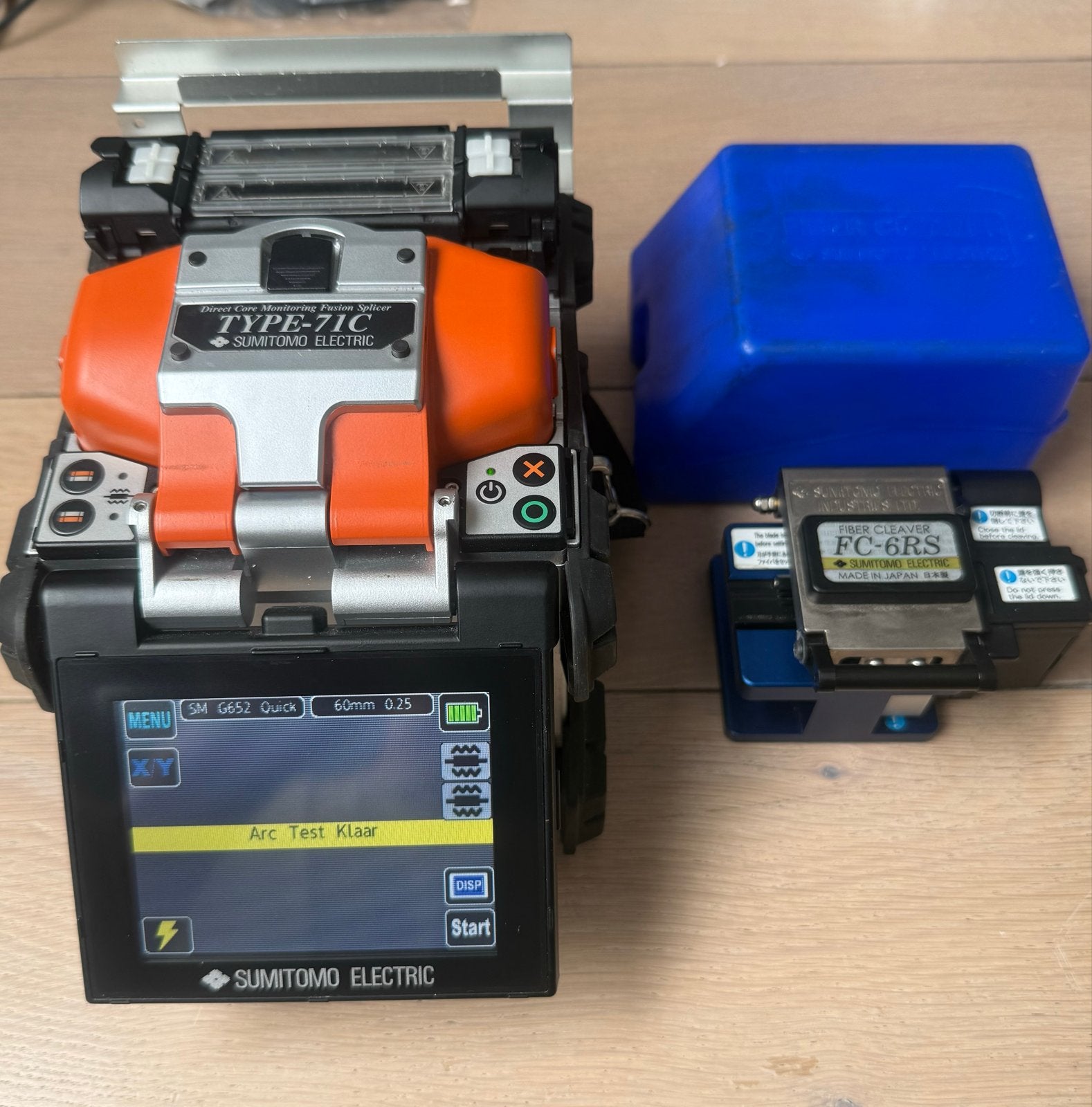 Sumitomo Electric Type-71C Glasvezel lasmachine, Telecommunicatie, Datacommunicatie en VoIP, Ophalen, Gebruikt