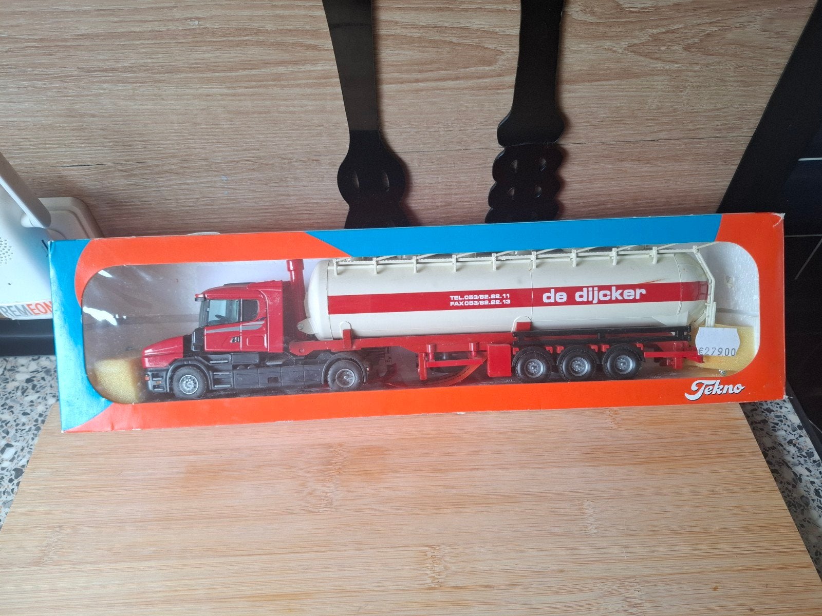 Tekno Scania Tankwagen 'de Dijcker' Modelauto, Hobby en Vrije tijd, Overige merken, 1:32 tot 1:50, Nieuw, Ophalen of Verzenden