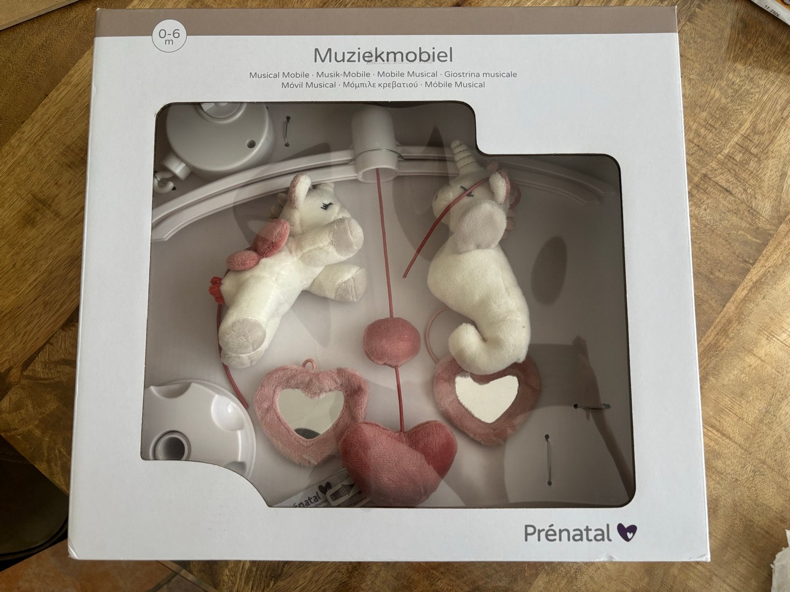 Prénatal Muziekmobiel Eenhoorn - Ongebruikt, Kinderen en Baby's, Ophalen of Verzenden, Nieuw, Mobiel, Met geluid