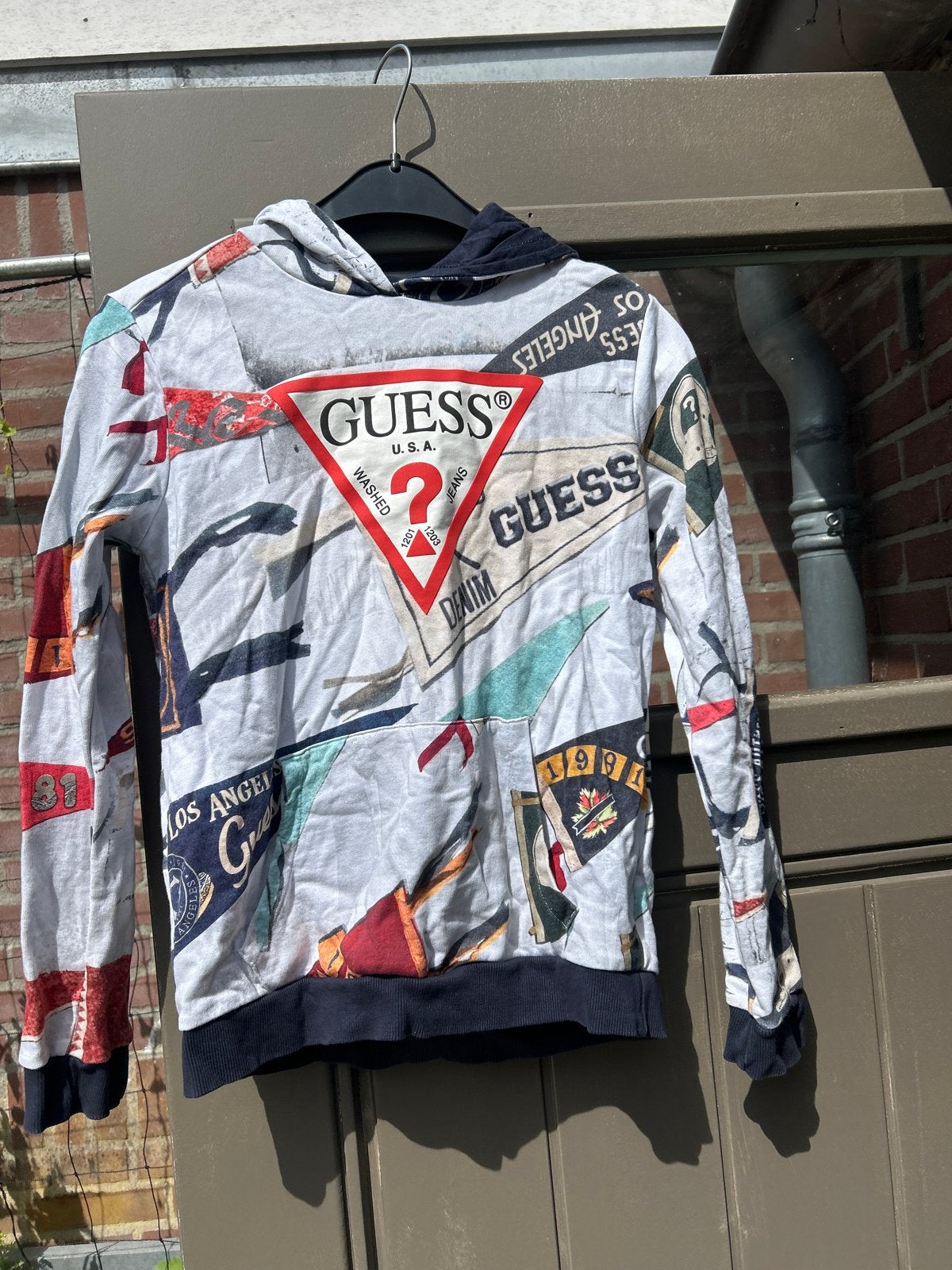 Guess hoodie voor jongens, maat 12 jaar, Ophalen of Verzenden, Gebruikt, Jongen, Trui of Vest