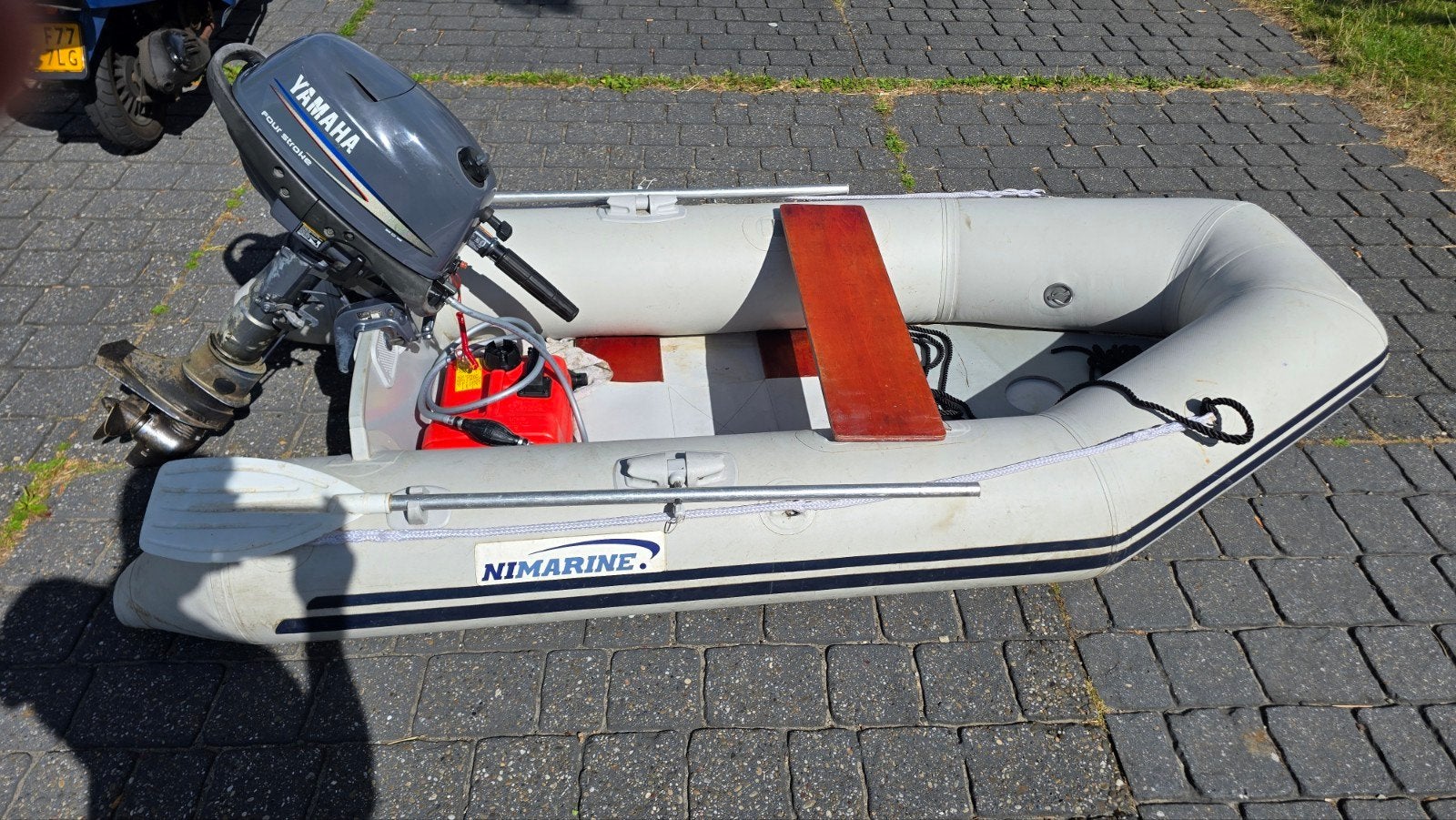 yamaha 4pk + nimarine 2.40, Watersport en Boten, Ophalen, Gebruikt