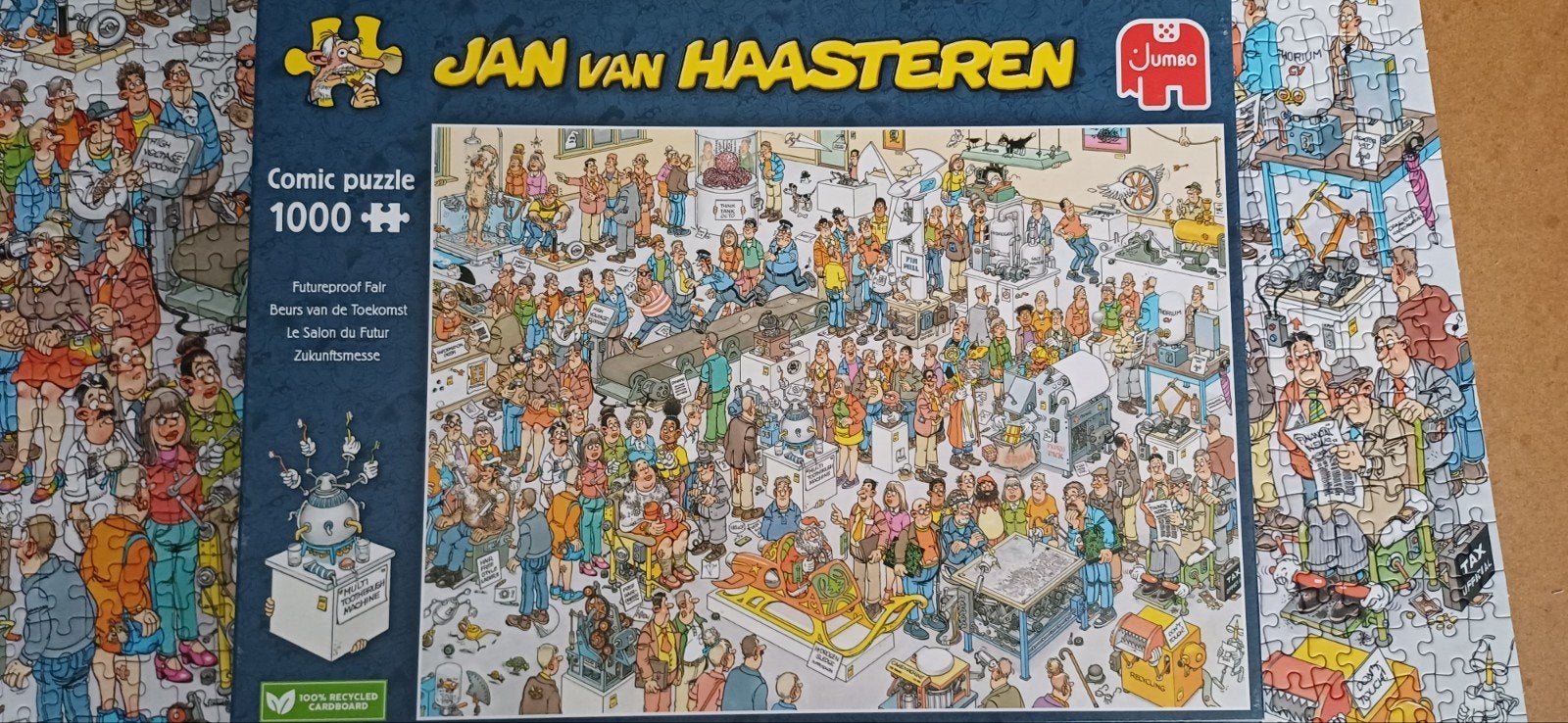 Jan van Haasteren puzzel BEURS VAN DE TOEKOMST 1000 stukjes, Ophalen, 500 t/m 1500 stukjes, Zo goed als nieuw, Legpuzzel