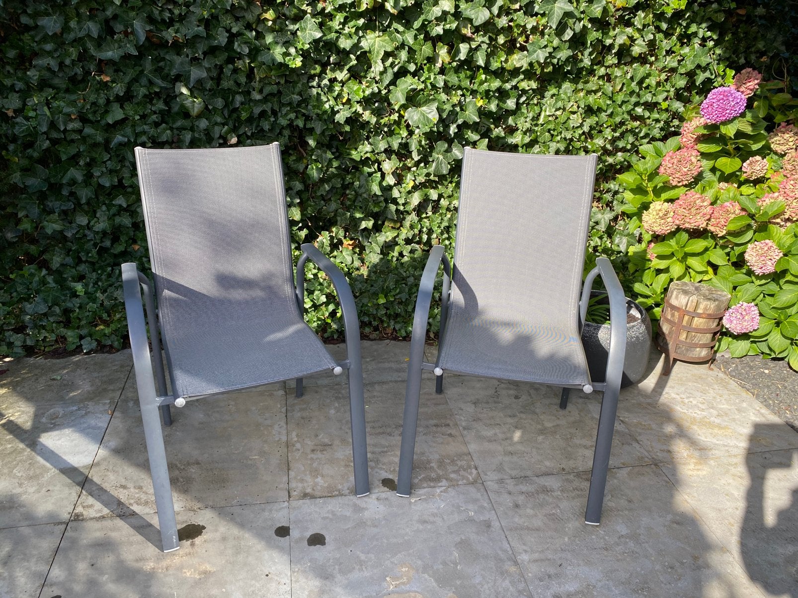 Tuinstoelen 2x, Ophalen, Gebruikt, Hout