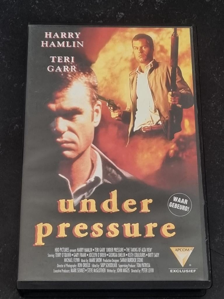 Under Pressure VHS - Actie/Thriller met Harry Hamlin, Vanaf 16 jaar, Ophalen of Verzenden, Zo goed als nieuw, Thrillers en Misdaad