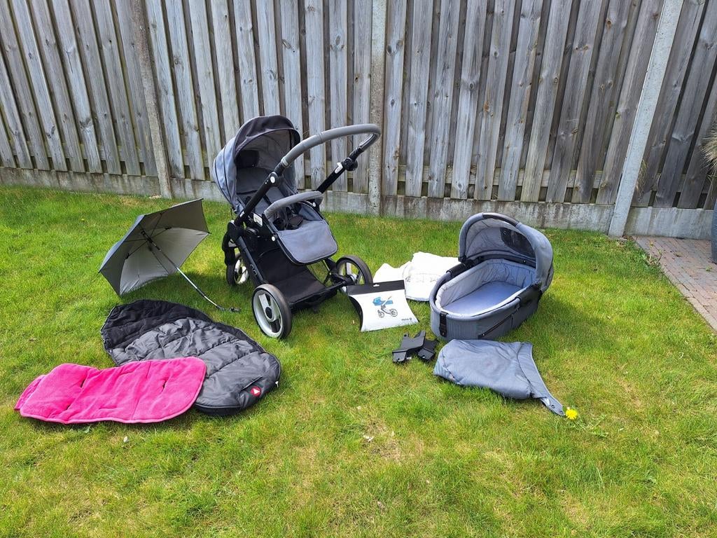 Mutsy Evo Wandelwagen Industrial Grey, Kinderen en Baby's, Kinderwagens en Combinaties, Ophalen, Gebruikt, Combiwagen, Mutsy