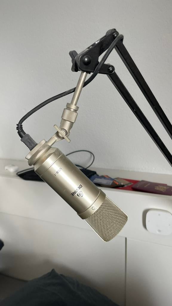 Devine USB-1 + Statief arm, Ophalen of Verzenden, Zo goed als nieuw, Studiomicrofoon