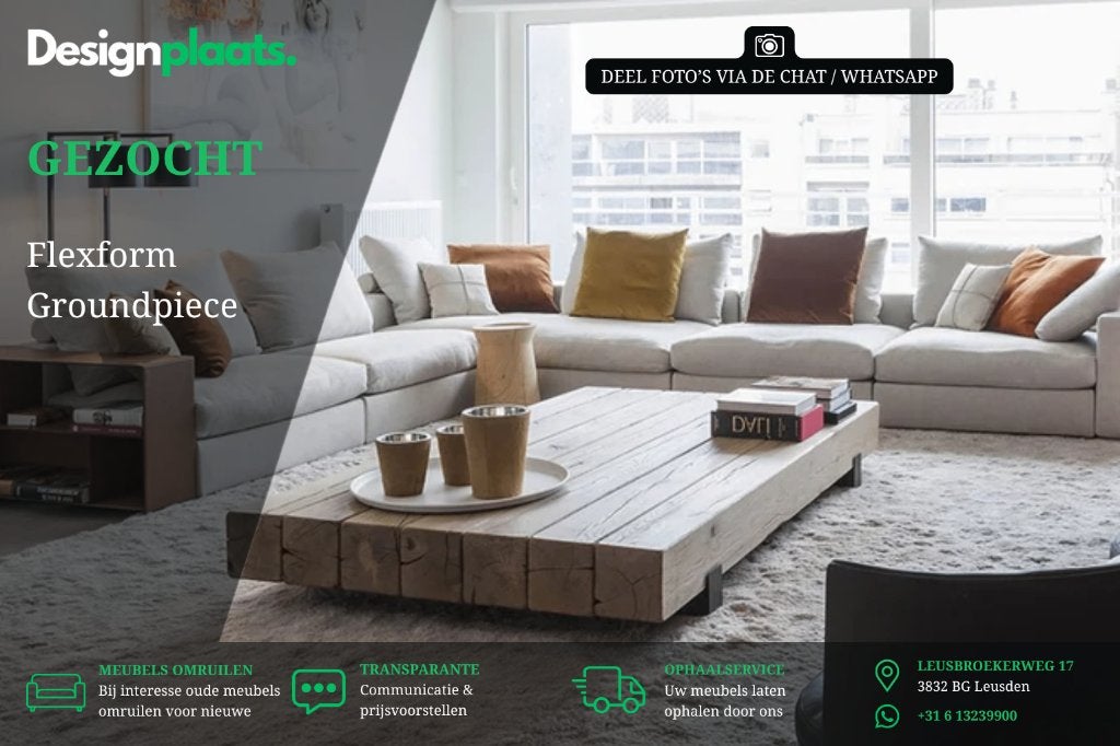 GEZOCHT: Flexform Groundpiece - Directe Inkoop