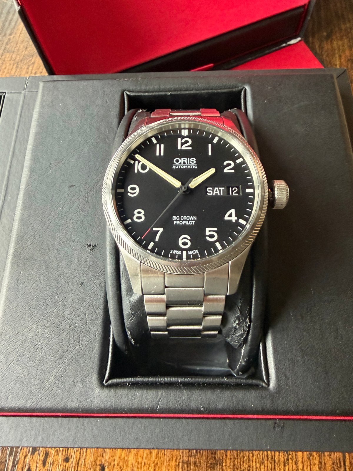 Oris Big Crown alleen vandaag!  ProPilot, Ophalen, Staal, Polshorloge, Overige merken