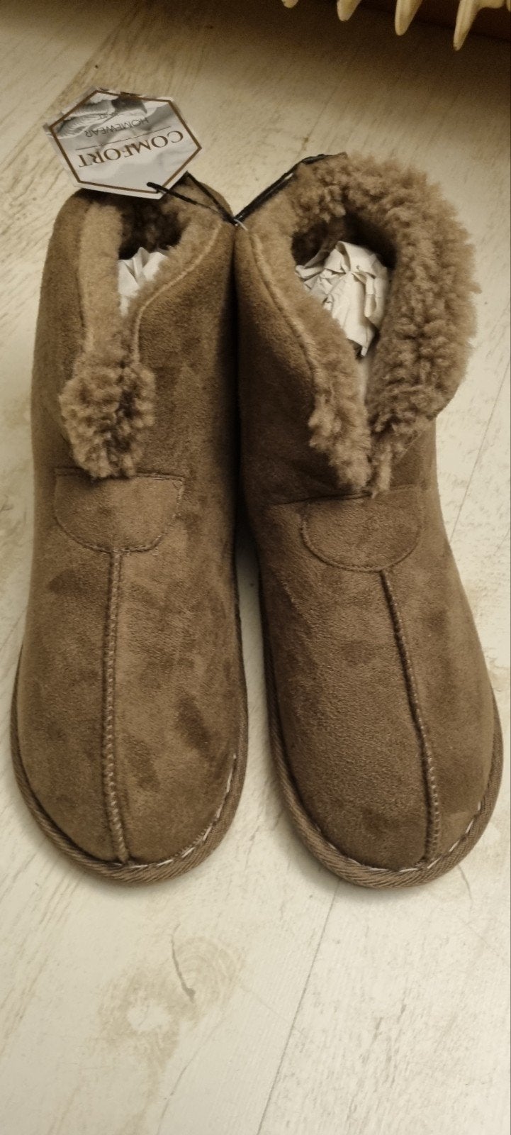 Comfort Homewear Heren Wintersloffen - Maat 39/40 - Bruin, Ophalen of Verzenden, Zo goed als nieuw, Bruin, Pantoffels of Sloffen