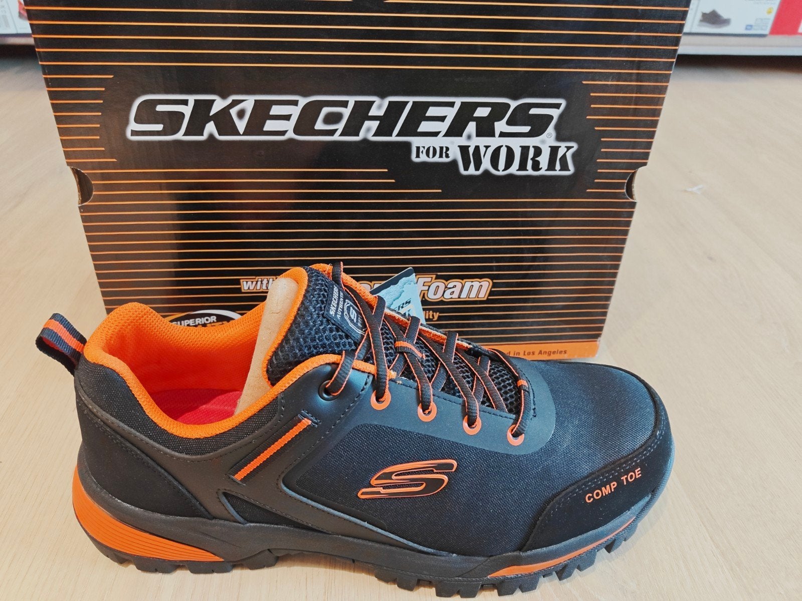 Skechers Work Comp Toe Heren Werkschoenen Maat 47.5, Kleding | Heren, Zwart, Nieuw, Ophalen of Verzenden, Skechers