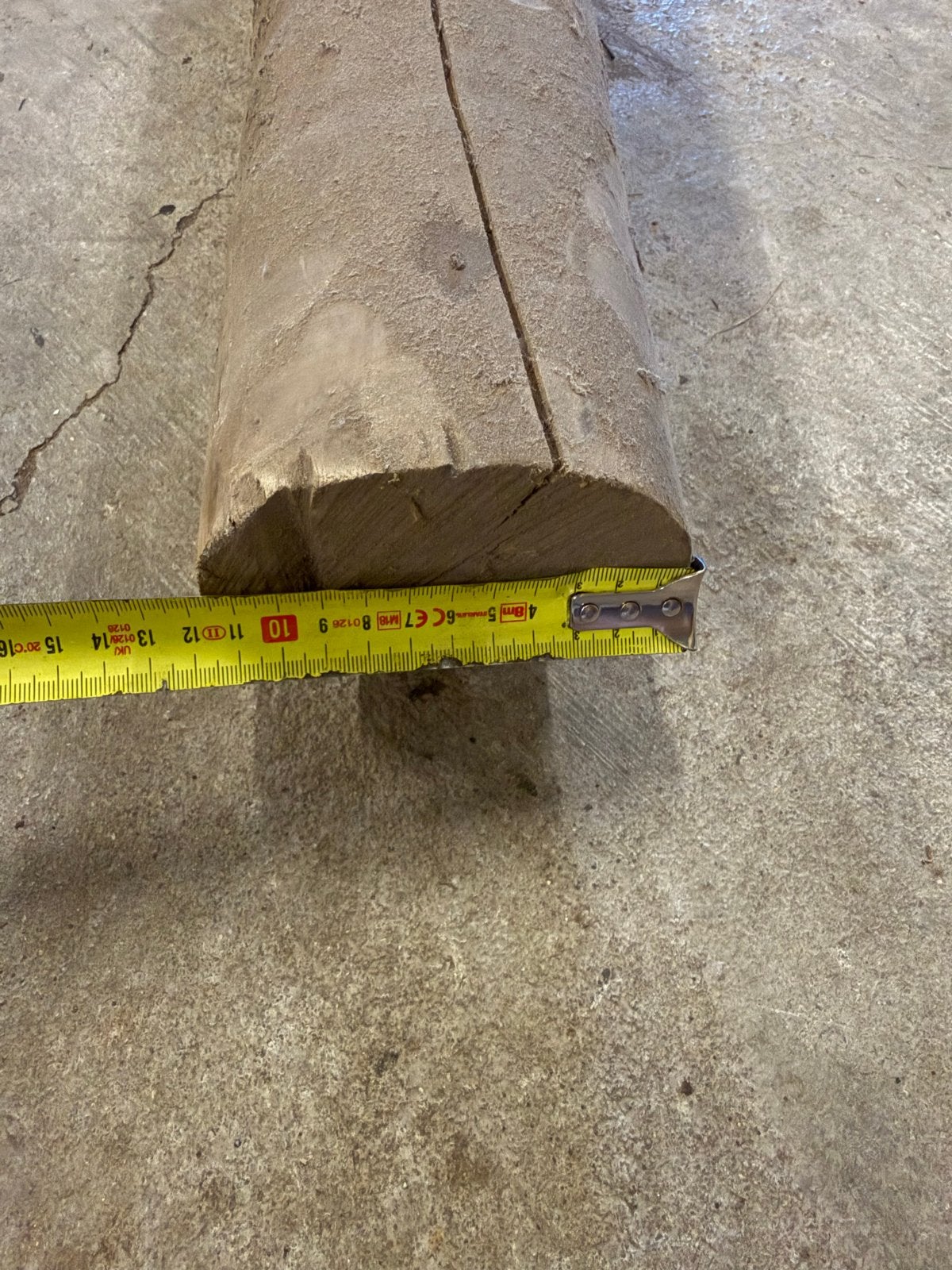 2 Ronde balken - 12 cm doorsnede, 4 meter lang, Ophalen, Gebruikt, Balk, Overige houtsoorten