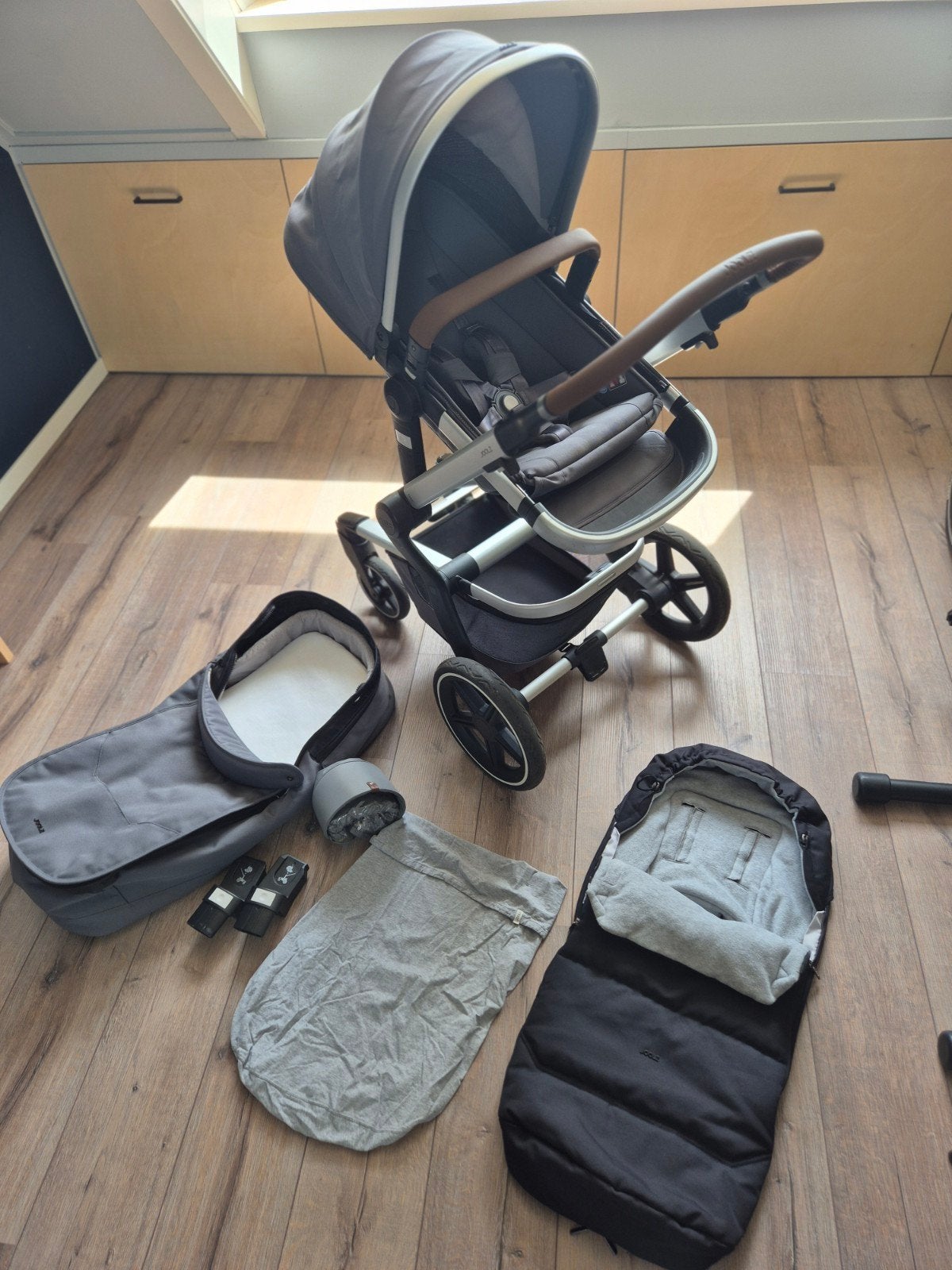 Joolz Day+, Gorgeous grey, Gebruikt, Combiwagen, Verstelbare duwstang, Ophalen