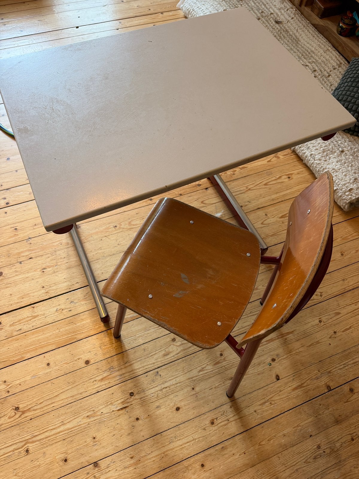 Kinder bureau en stoel Retro, Ophalen