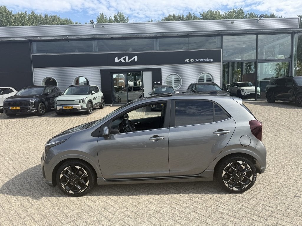 Kia Picanto 1.0 DPi GT-Line AUTOMAAT * ZEER COMPLEET + ALL S, Auto's, Automaat, Automatische klimaatregeling, Euro 6, 4 stoelen
