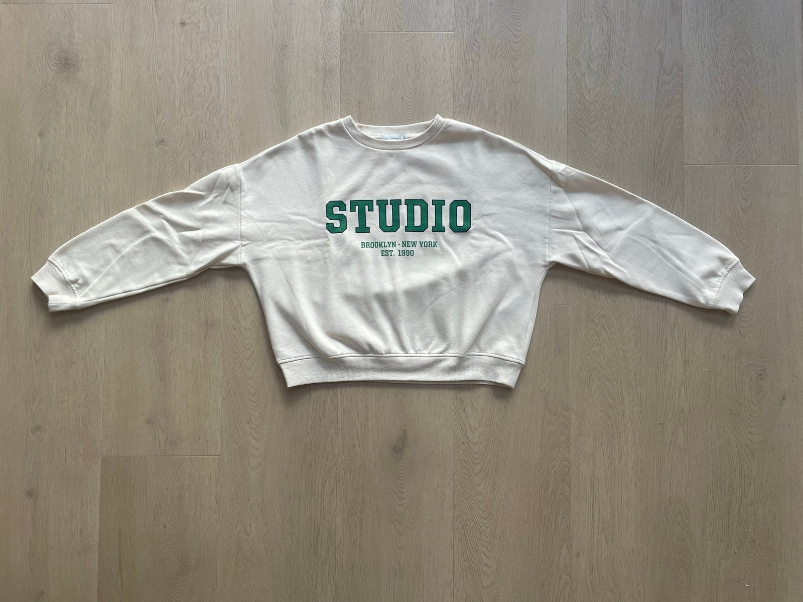 Crèmekleurige Studio Brooklyn New York trui maat M, Ophalen of Verzenden, Zo goed als nieuw, Maat 38/40 (M), Beige