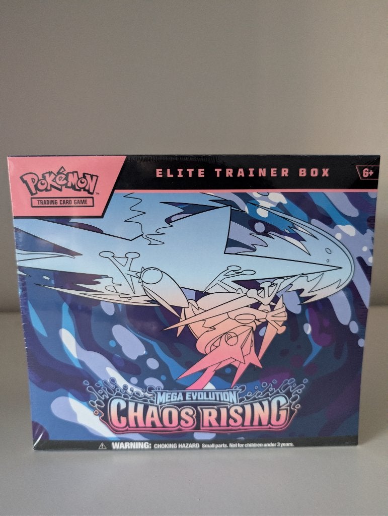 Pokémon TCG: Mega Evolution Chaos Rising Elite Trainer Box, Ophalen of Verzenden, Nieuw, Overige typen, Foil