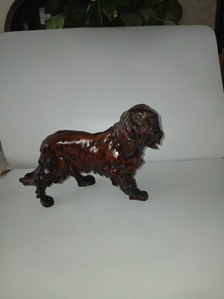 Te koop King Charles hondenbeeld speksteen, Verzamelen, Beelden en Beeldjes, Ophalen of Verzenden, Nieuw, Dier