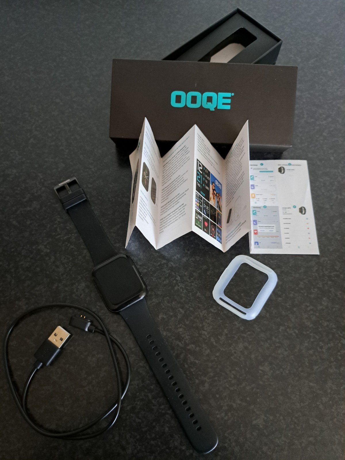 Smartwatch  watch pro 6 OOQE, Ophalen, Zwart, Slaap, Zo goed als nieuw