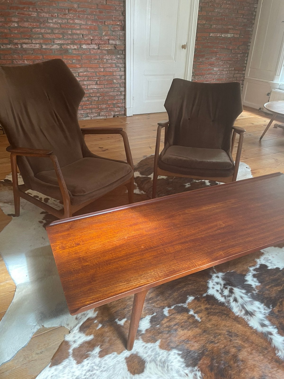 Vintage set Bovenkamp fauteuills en salontafel, Ophalen