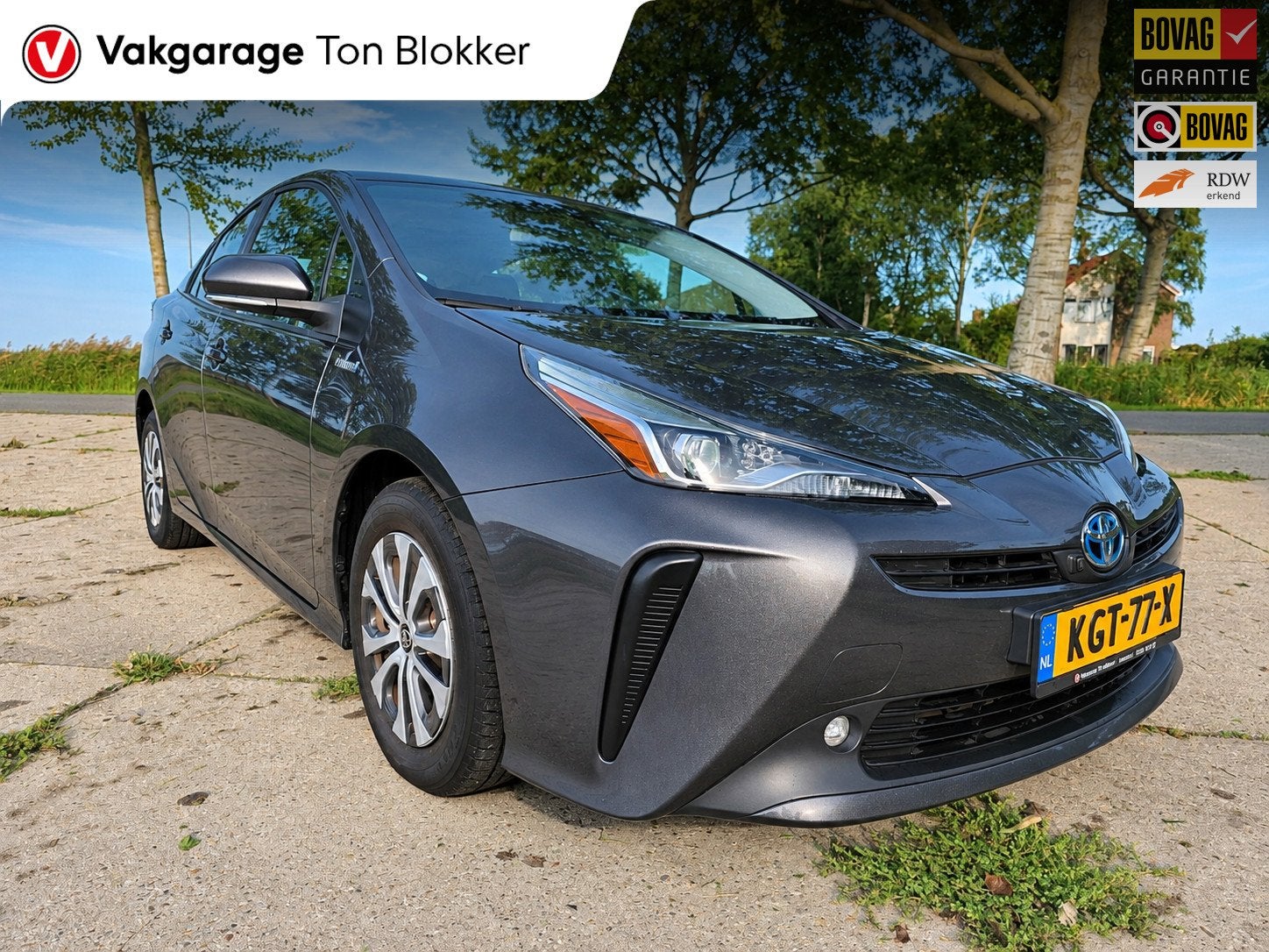 Toyota Prius 1.8 Dynamic, Auto's, Dealer onderhouden, Zwart, 98 pk, Hybride Elektrisch/Benzine