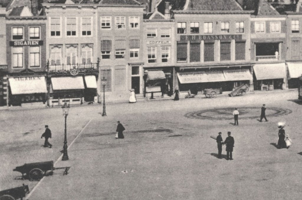 700386 Middelburg Markt Tram Z Nette oude kaart onbeschreven, Verzamelen, Ophalen of Verzenden, Voor 1920, Ongelopen, Zeeland