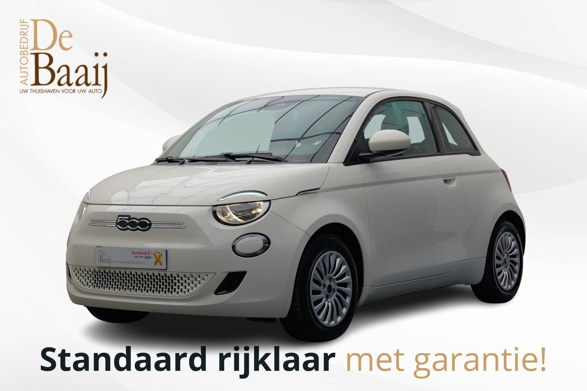 Fiat 500E 24 KWH Action | Cruise control | (bj 2023), Auto's, Automaat, Stof, Gebruikt, Zwart