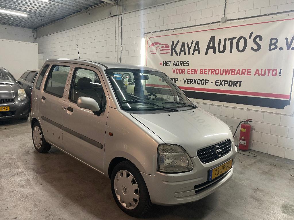 Opel Agila 1.2 I 16V 2002 Grijs, Auto's, Voorwielaandrijving, 15 km/l, 74 pk, 31 €/maand