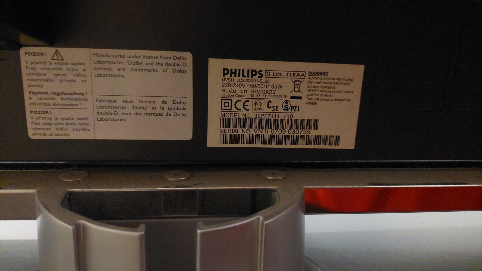 Philips LCD TV 32 inch HD Ready, Philips, Gebruikt, 50 Hz, HD Ready (720p)
