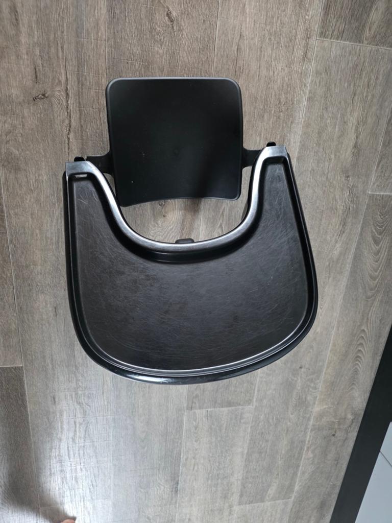 Stokke Tripp Trapp babyset met tafelblad zwart, Ophalen, Gebruikt, Overige typen, Afneembaar eetblad
