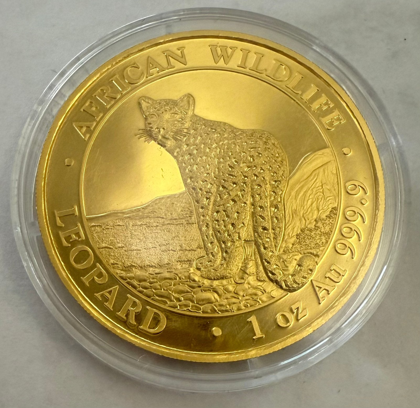 1oz Goud 2018 African Wildlife - Leopard / 999,9 goud, Ophalen of Verzenden, Goud