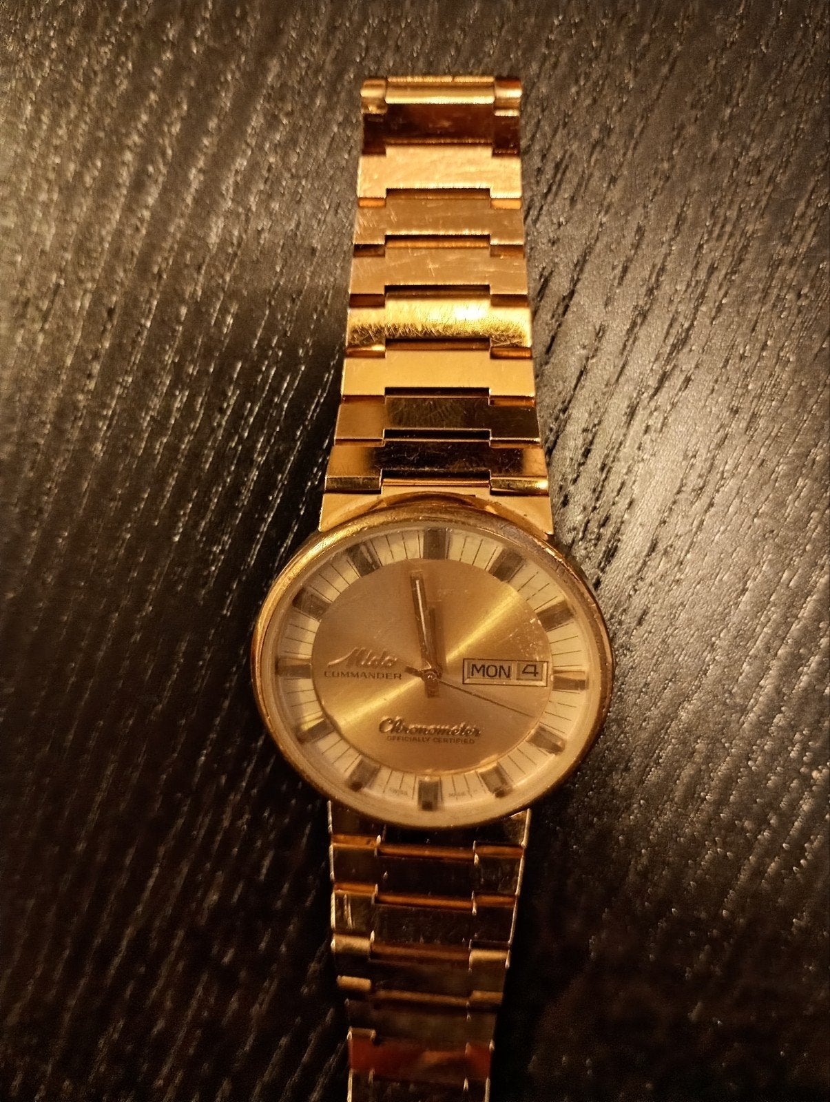 Mido Chronomaster automatic, Sieraden, Tassen en Uiterlijk, Horloges | Heren, Ophalen of Verzenden, Gebruikt, Staal, Overige merken