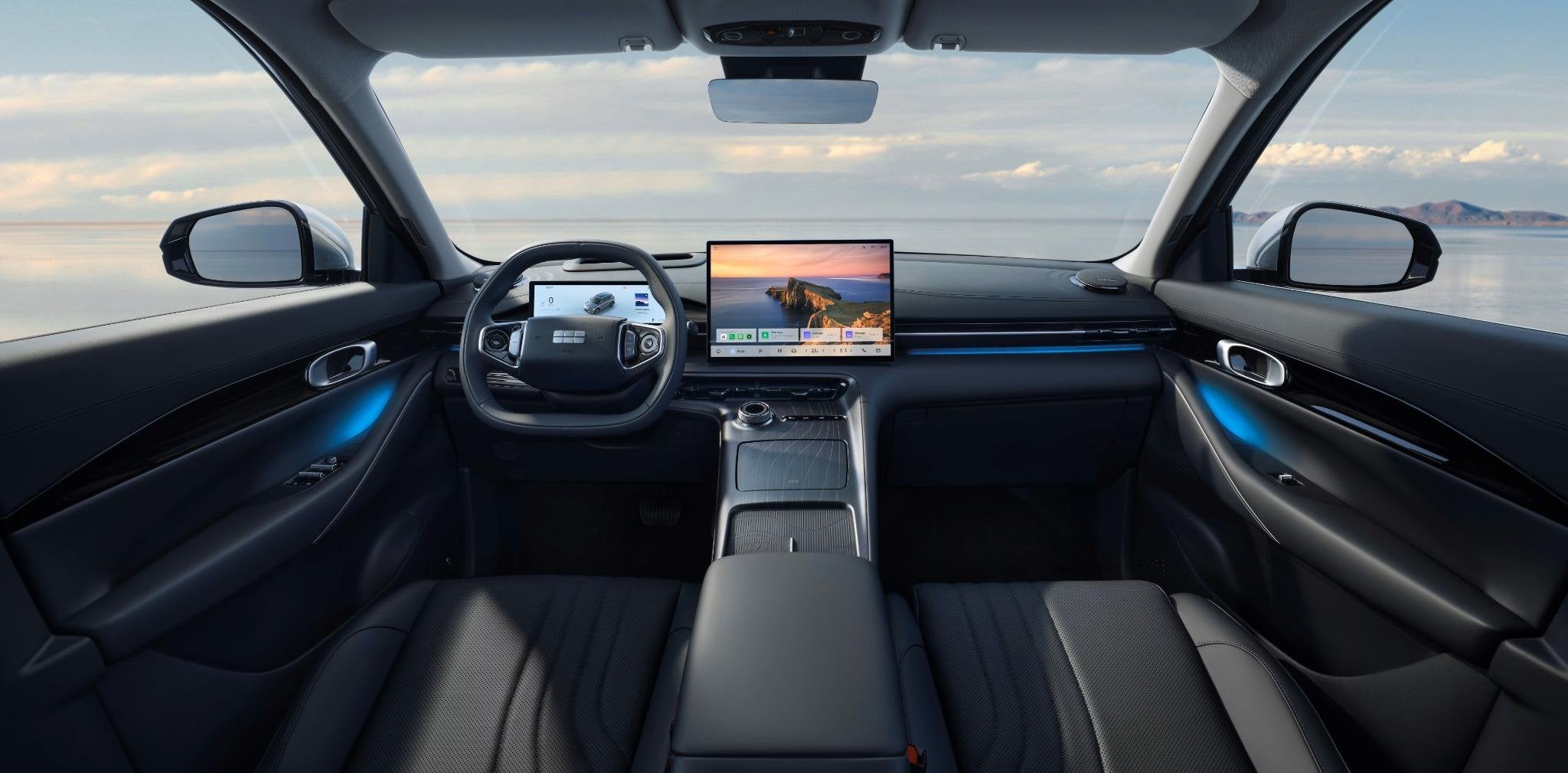 Geely E5 Pro 60 kWh | Verw. en Geventileerde voorstoelen | W, Auto's, E5, Zwart, 218 pk, Elektrisch