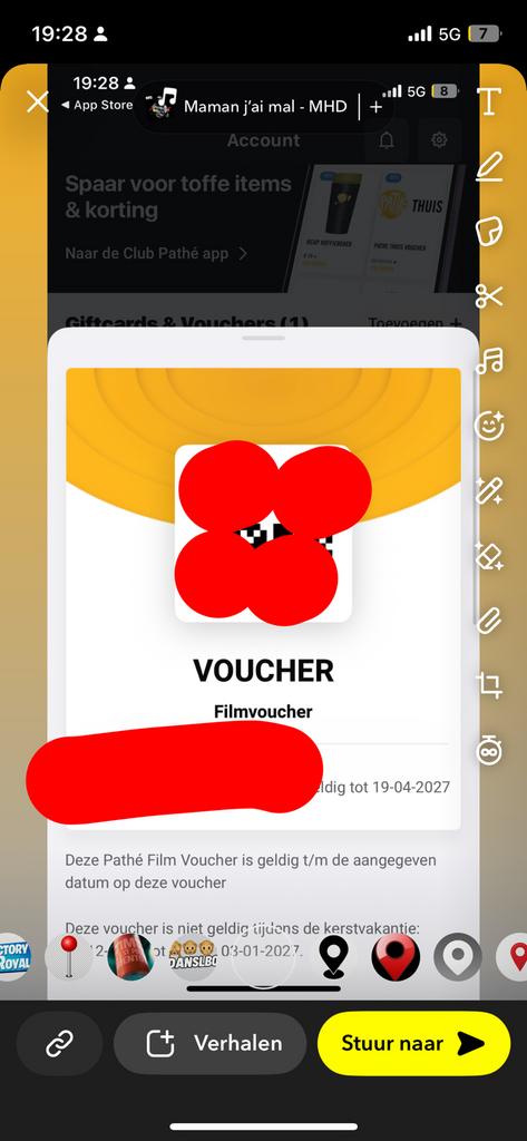 Pathe voucher, Eén persoon