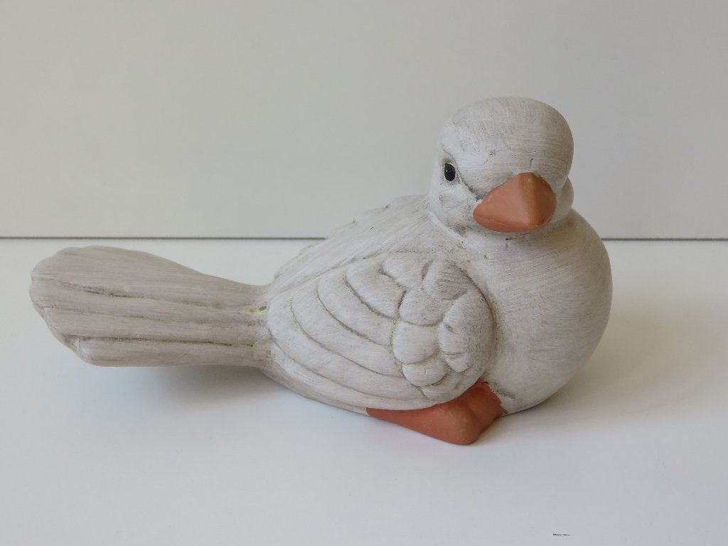Terracotta vogel beeldje duifje, Verzamelen, Ophalen of Verzenden, Zo goed als nieuw, Dier