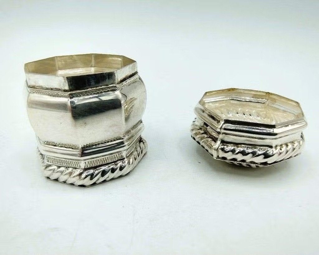 Zilveren lodereindoosje, vd Meulen, Joure, 1970, Verzenden, Zilver