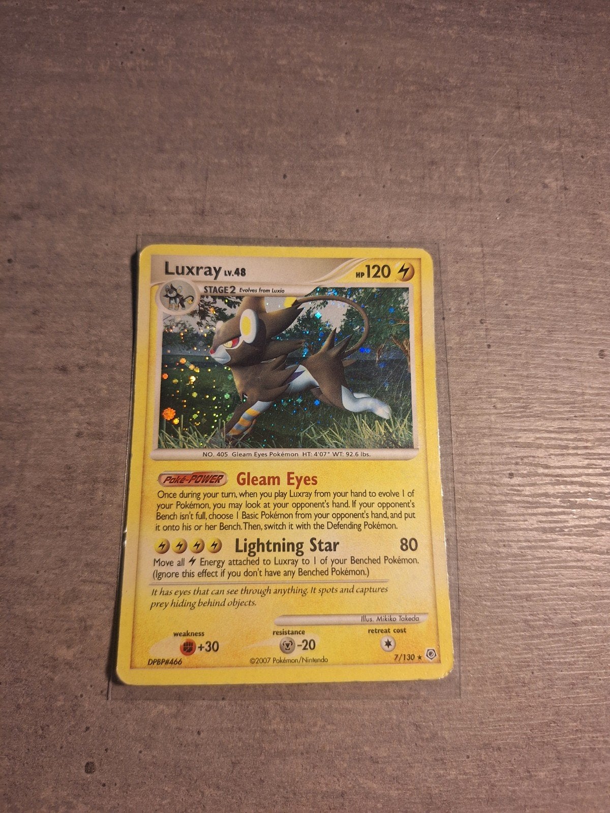 Luxray Lv.48 Pokémon kaart - Holo Foil, Ophalen of Verzenden, Gebruikt, Losse kaart, Foil