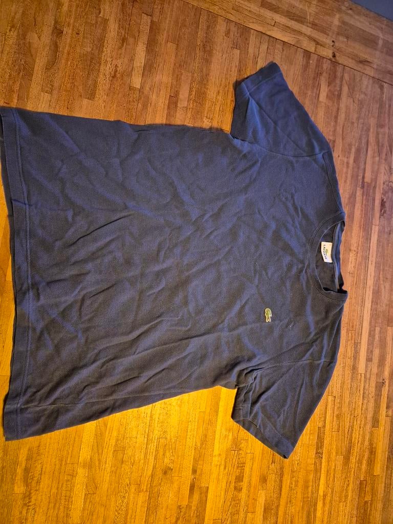 Lacoste T-shirt - Donkerblauw - Maat S, vintage, Blauw, Lacoste, Ophalen of Verzenden, Gedragen