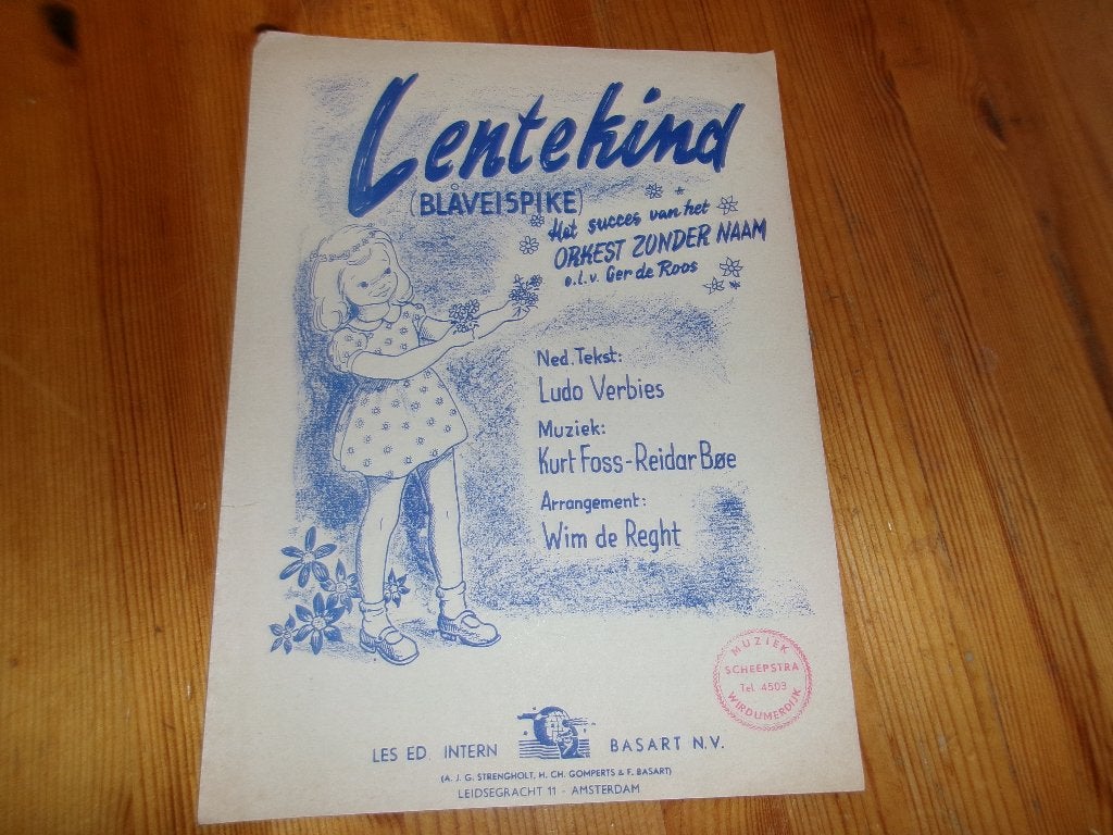 Lentekind - kurt foss - reidar / de reght, Gebruikt, Gitaar, Ophalen of Verzenden, Artiest of Componist