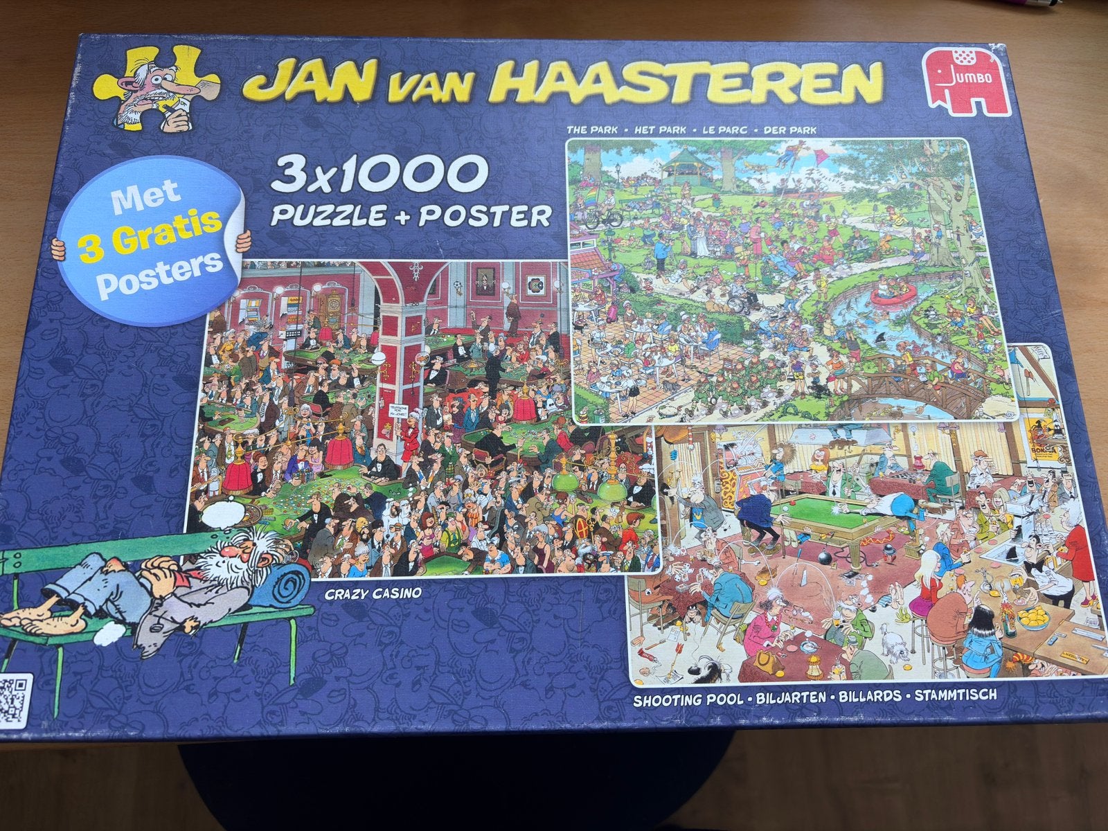 Van haasteren 3x1000, Ophalen, 500 t/m 1500 stukjes, Zo goed als nieuw