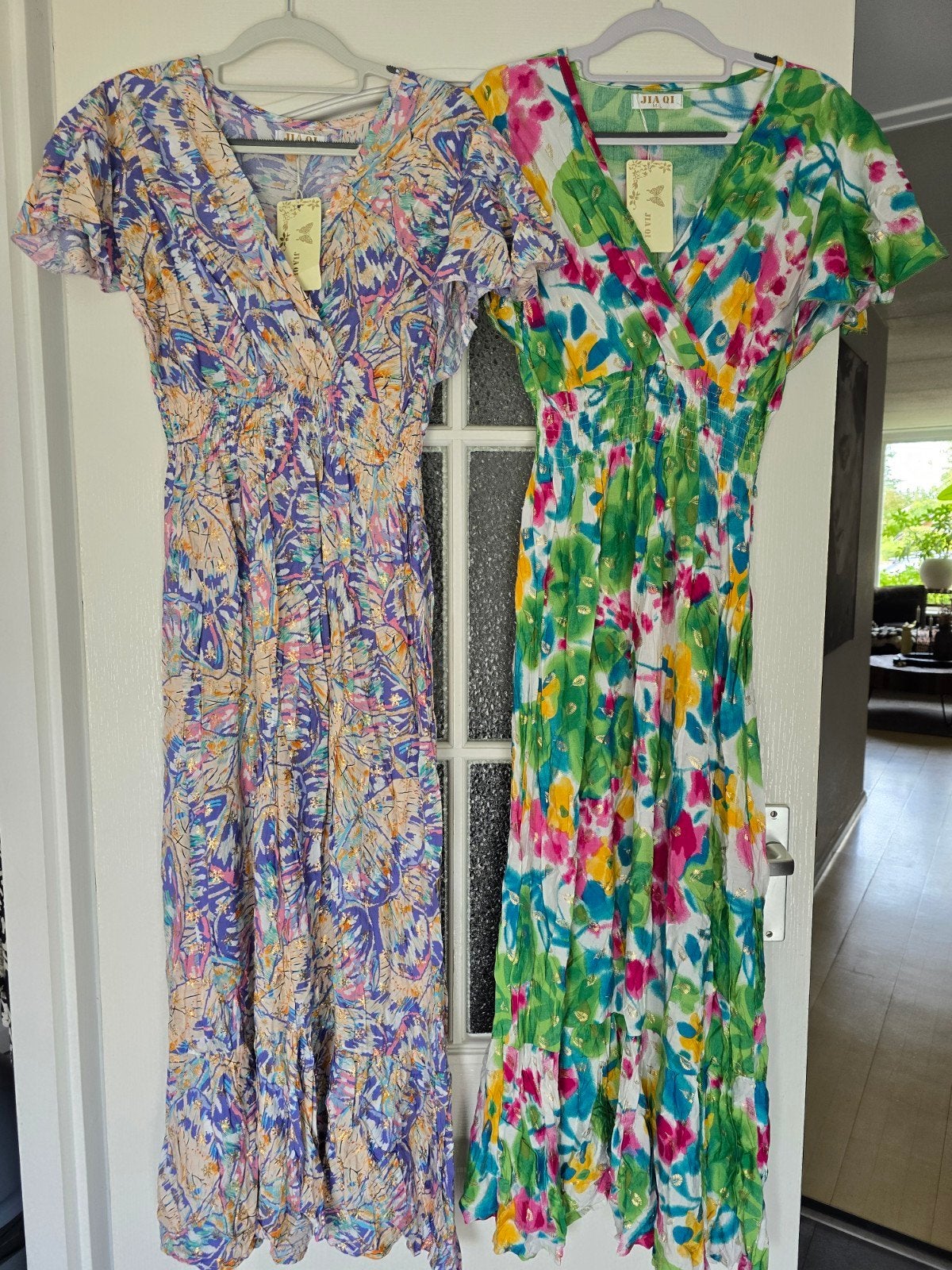 Nieuw  zomerjurk m l SALE, Ophalen of Verzenden, Nieuw, Maat 46/48 (XL) of groter, Onder de knie