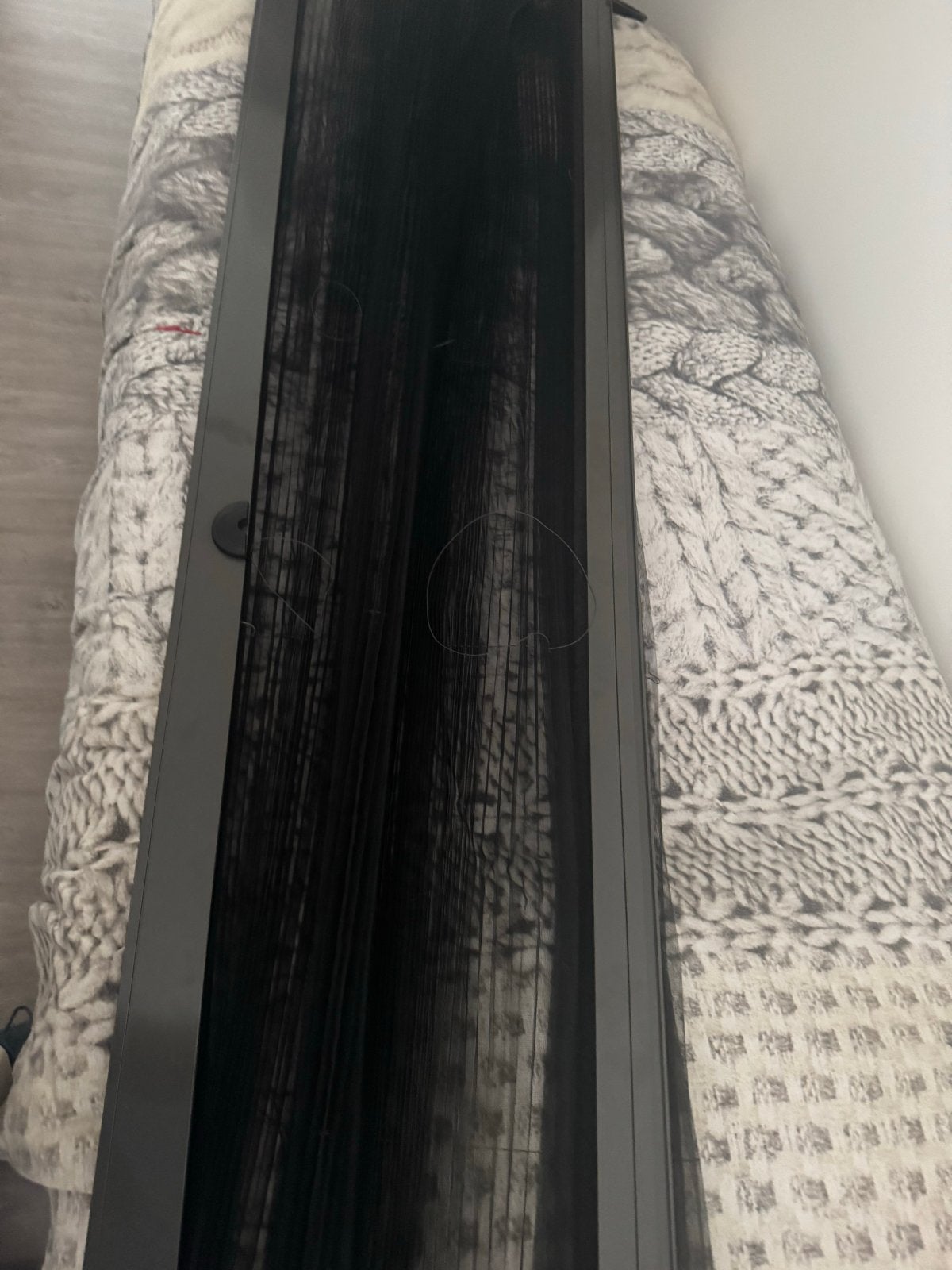 Luxaflex plissé schuifdeur 160x230 - ketting defect, Ophalen, Gebruikt, Hordeur, Schuifdeur