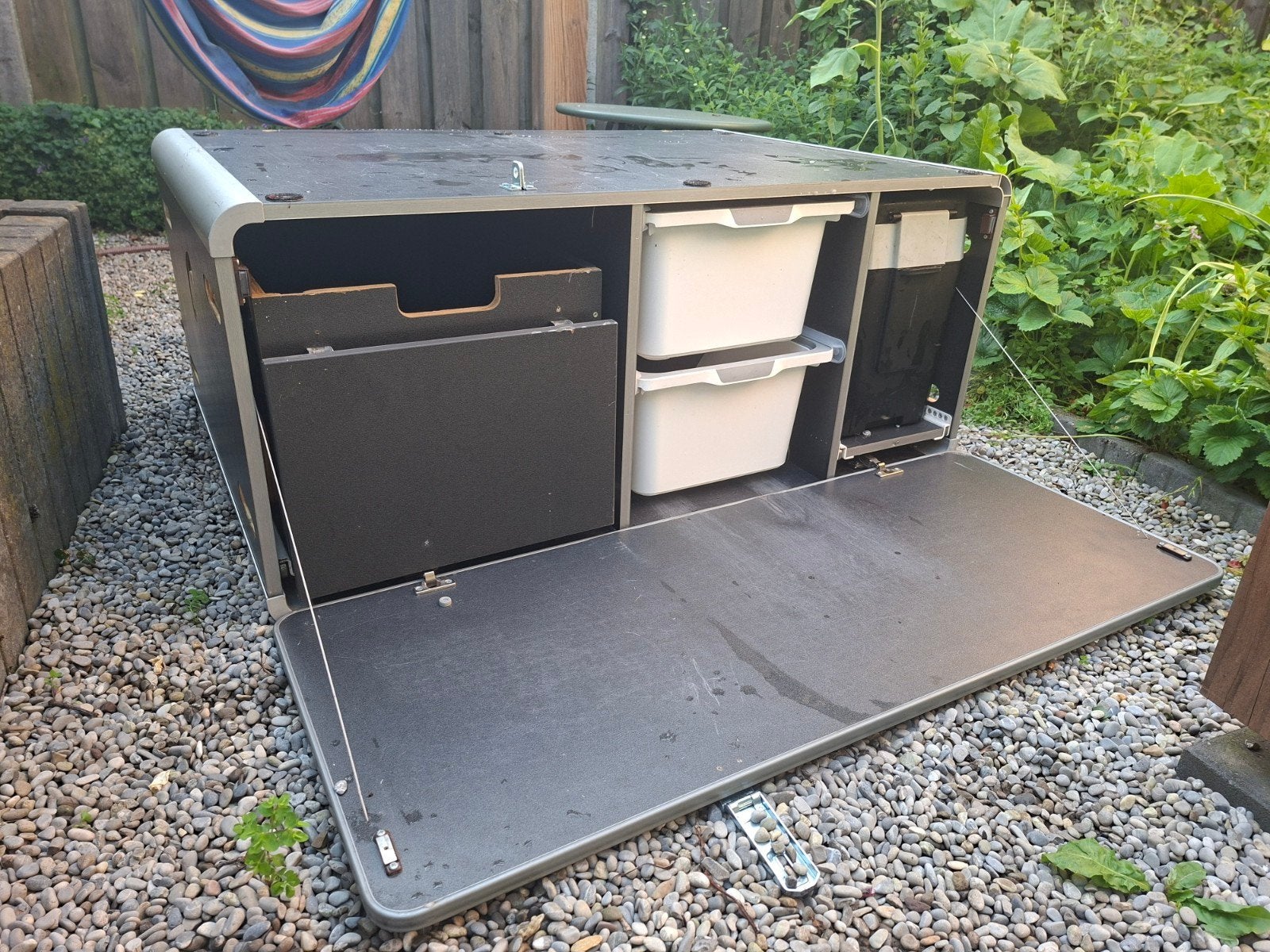Reimo camping box - je auto een minicamper!, Ophalen, Zo goed als nieuw