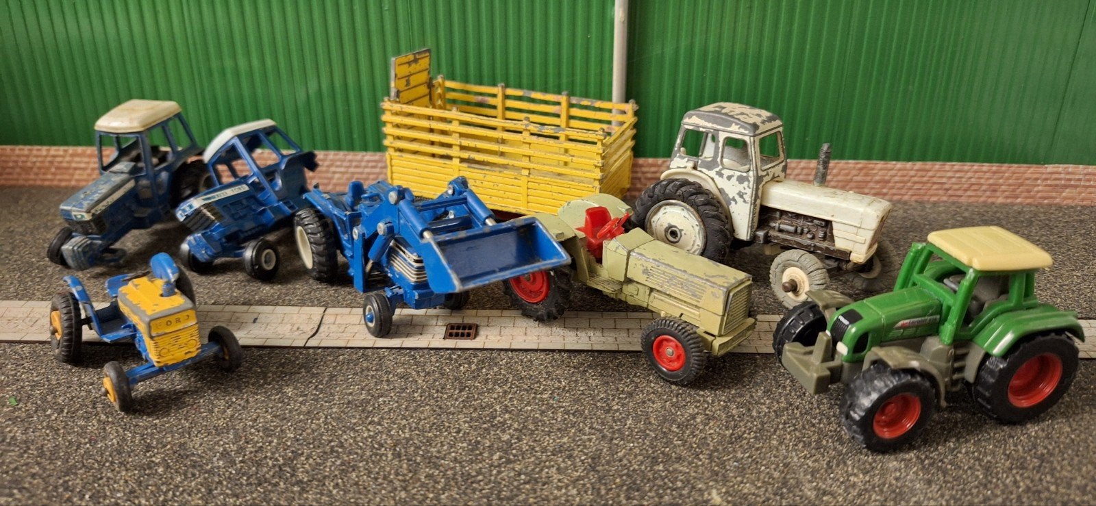Ford David Brown Fendt Hanomag Dinky Ertl, Hobby en Vrije tijd, Ophalen of Verzenden, Gebruikt, Tractor of Landbouw